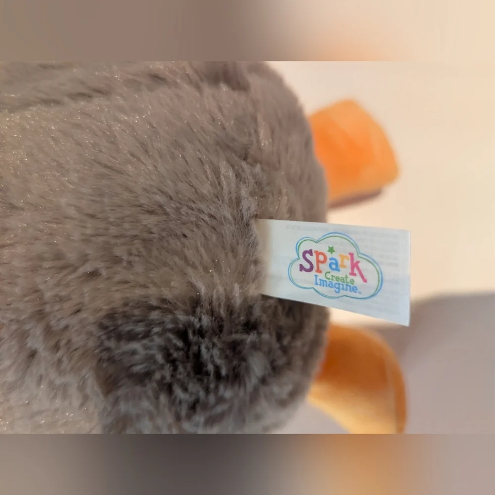 Plush Penguin Bird Toy - Gray and White Stuffed Animal